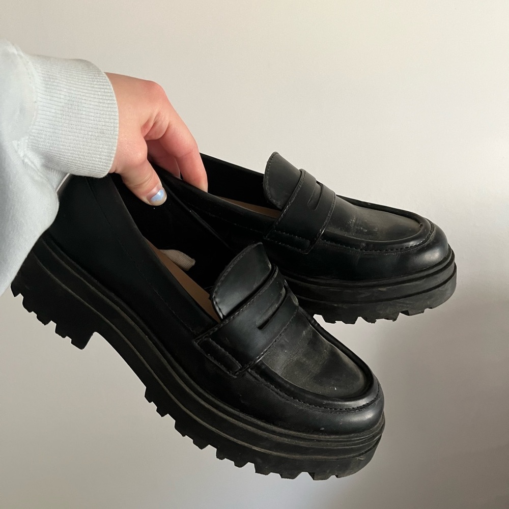 Black Loafers size 6